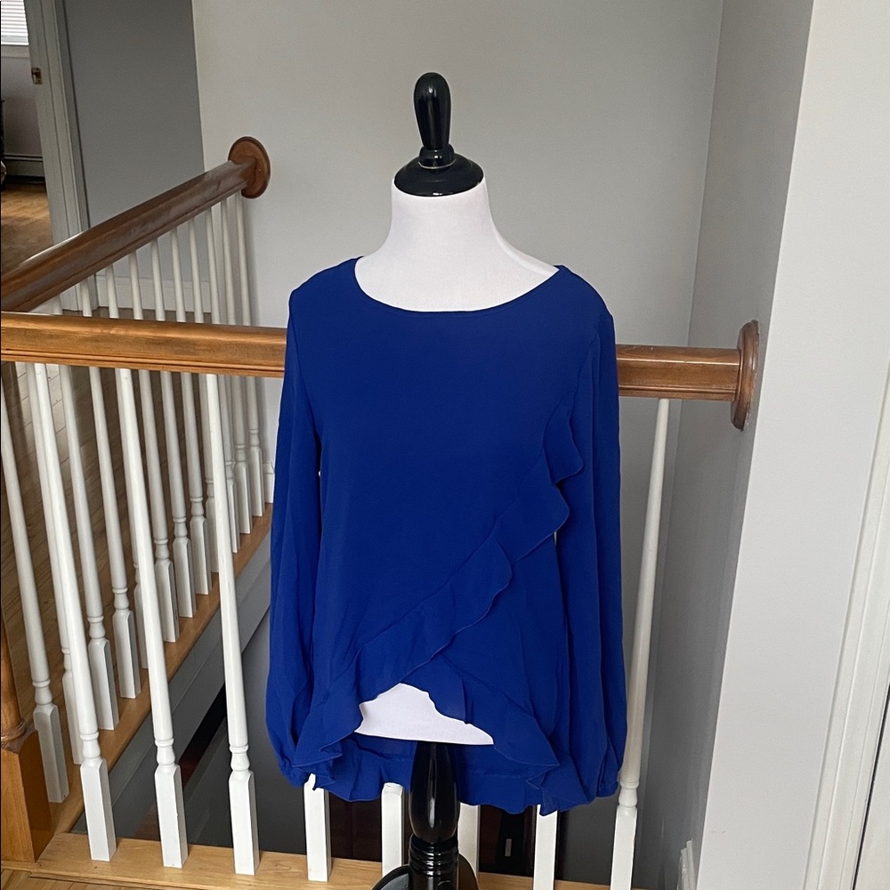 SHEIN Royal Blue Long Sleeve Top